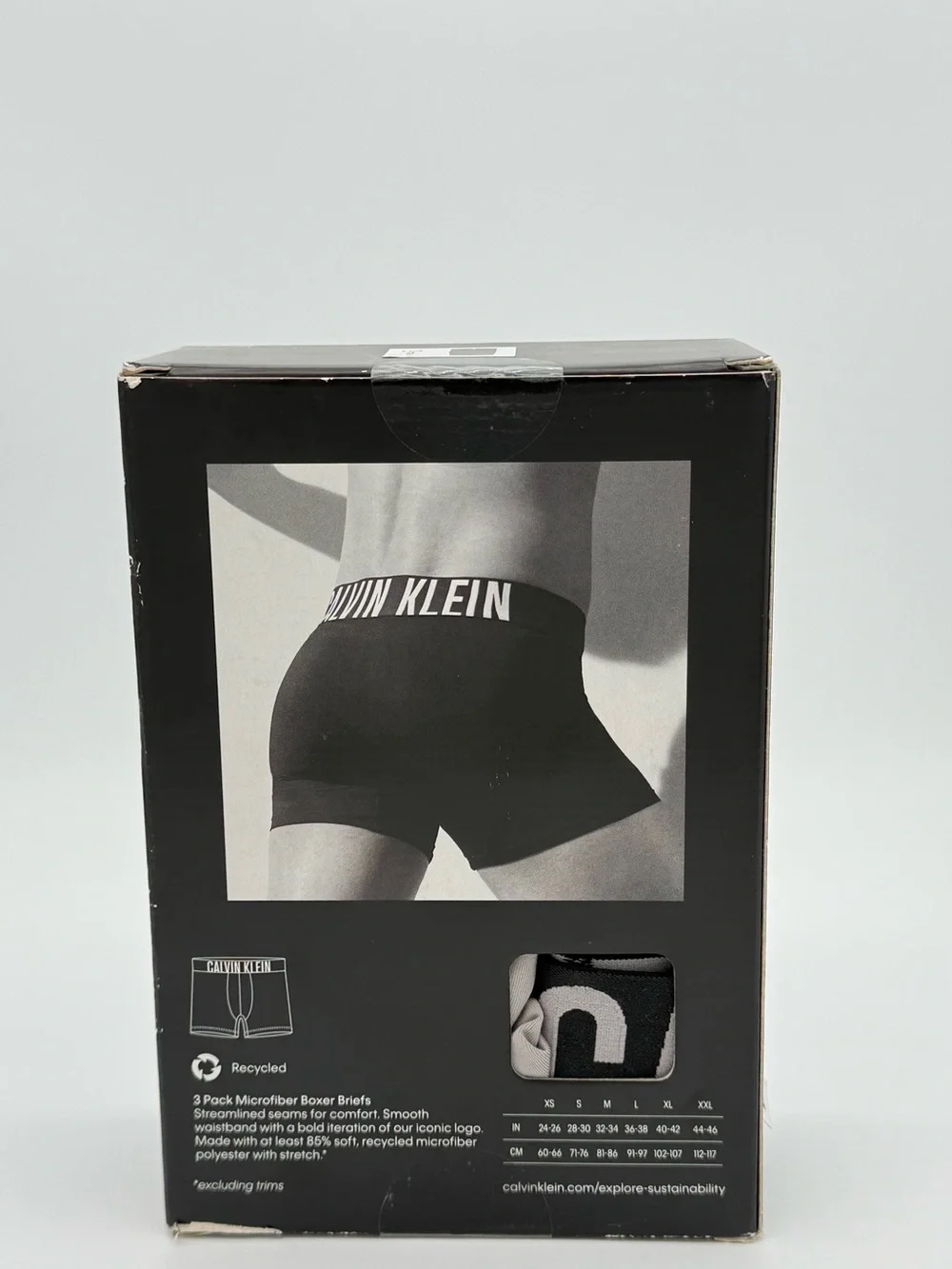 Calvin Klein Men's Boxer Briefs Trio Pack - Black & Gray Accents
